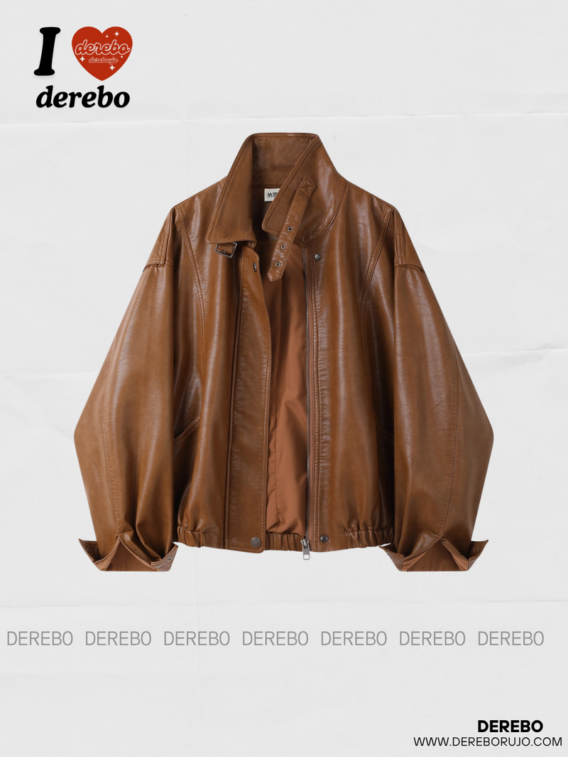 Czech Rider Zip-Up Leather Jacket