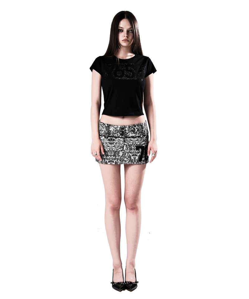 7656 HOTFIX T-SHIRTS BLACK