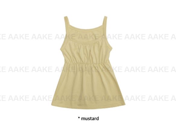 SHIRRING FLARE SLEEVELESS