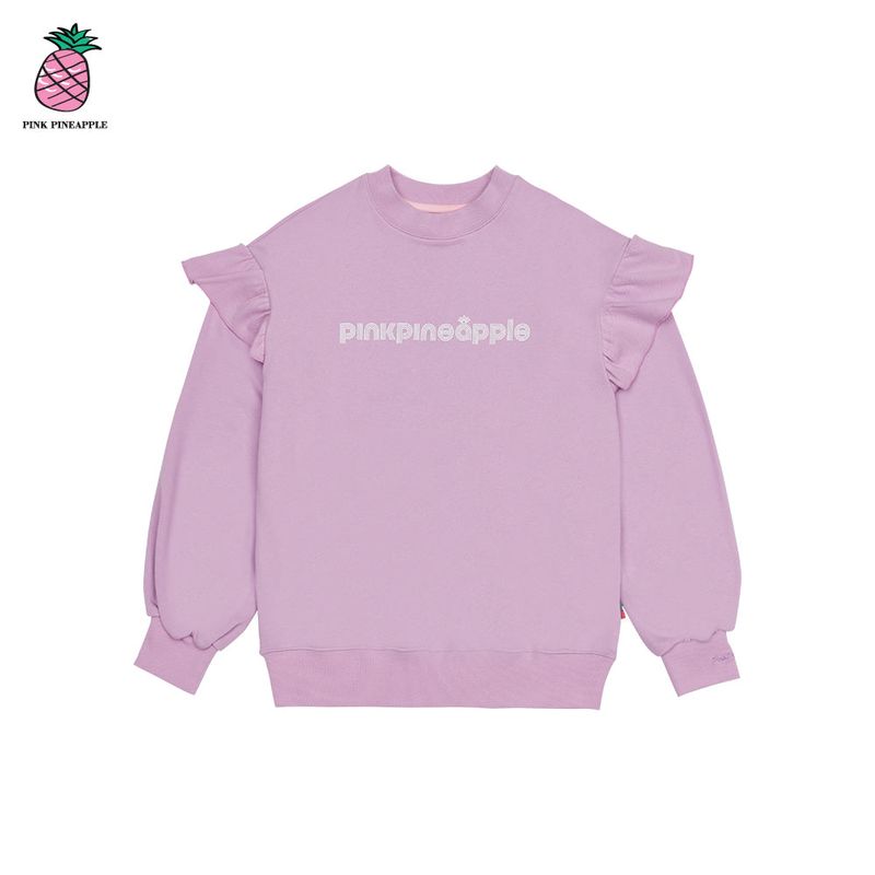 LINE LOGO RUFFLE SWEATSHIRT (3color)