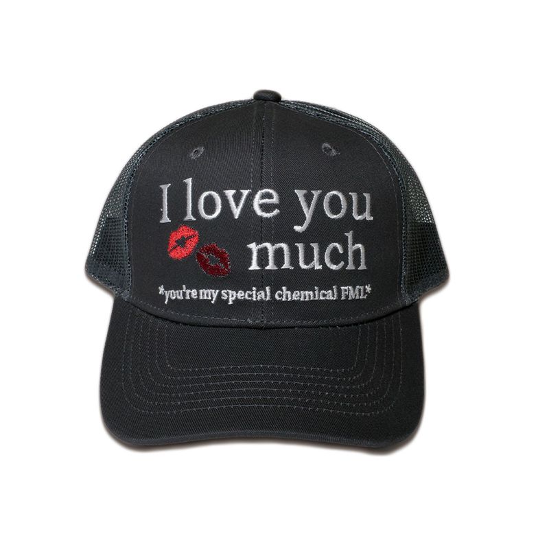 neversaynever®︎(ネバーセイネバー)の「アイラブユー××マッチメッシュキャップ ブラック(Hats)」