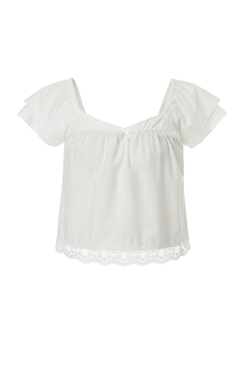 Sorbet top - white