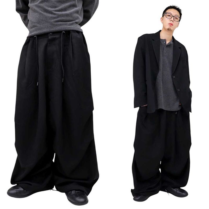 Real Wide Two-Tuck Slacks