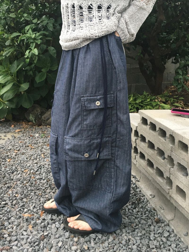 マルチポケットノンフェイドシャーリングカーゴパンツ (2c)