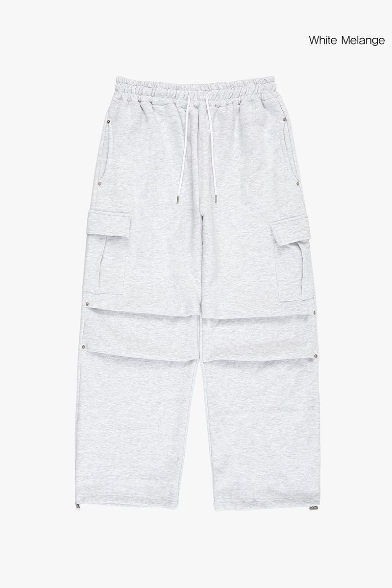 Clo eyelet fleece cargo sweatpants