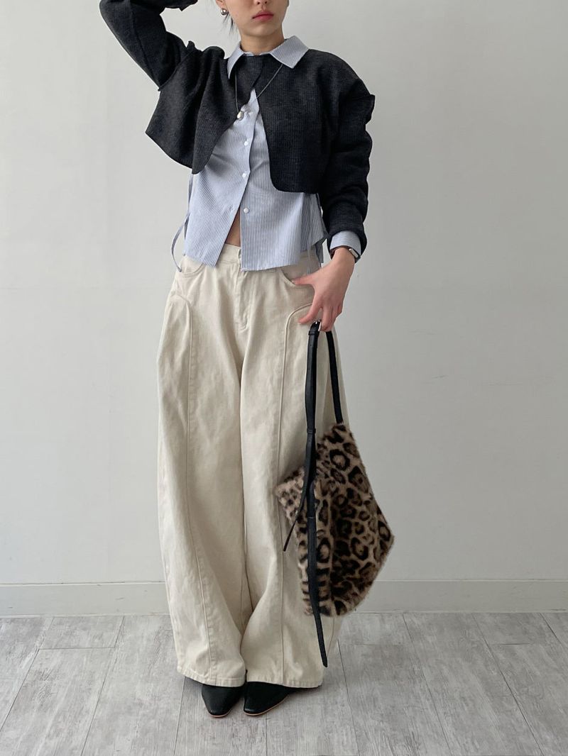Leopard Fur Shoulder Bag