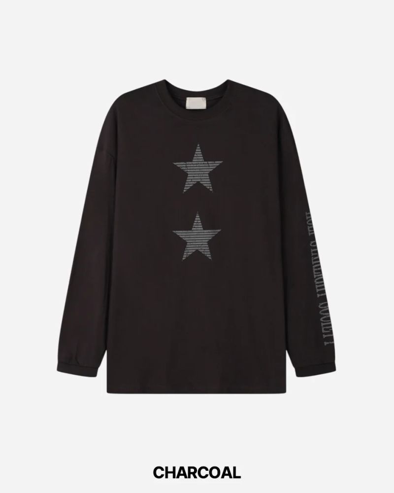 Star Print Long Sleeve T