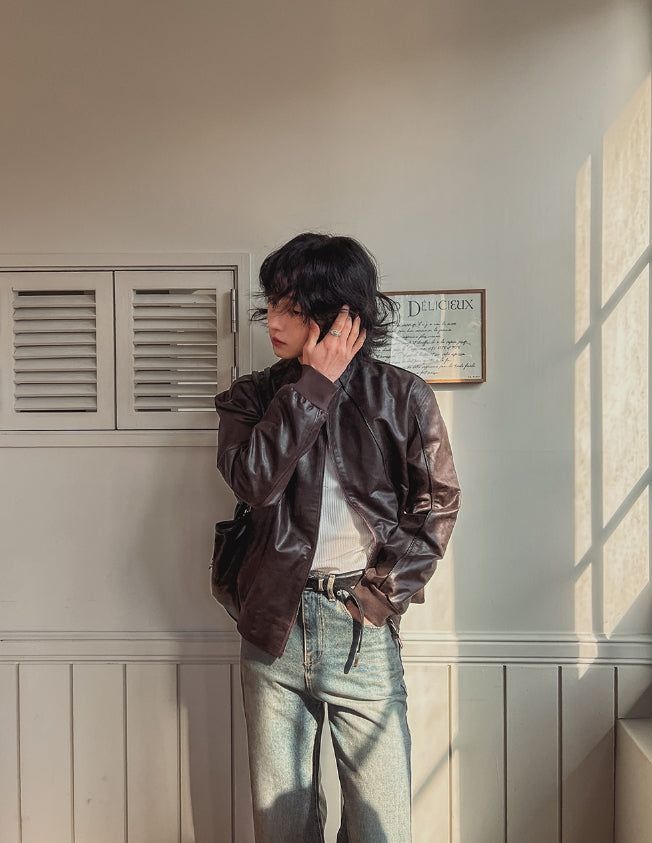 Ito Two Way Crack Leather Jacket