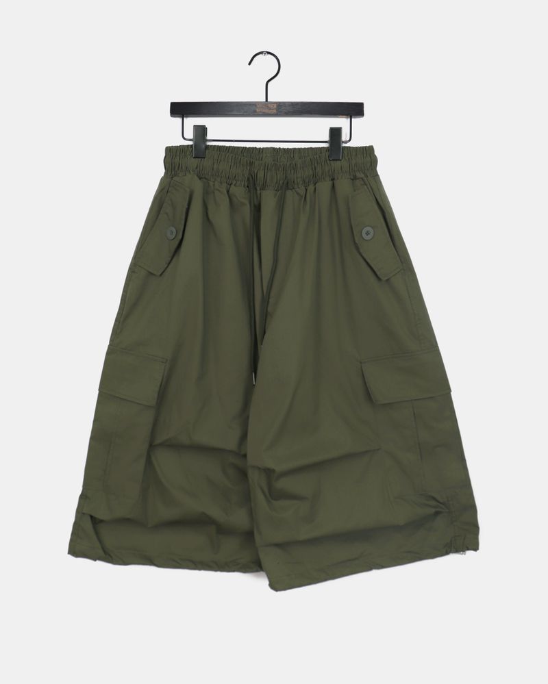 Neyo two-way string cargo Bermuda pants