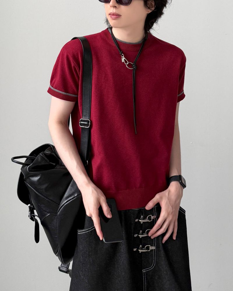 Kelly Muscle Fit Half Knit