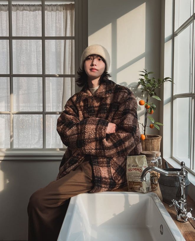 Oted Check Double Coat
