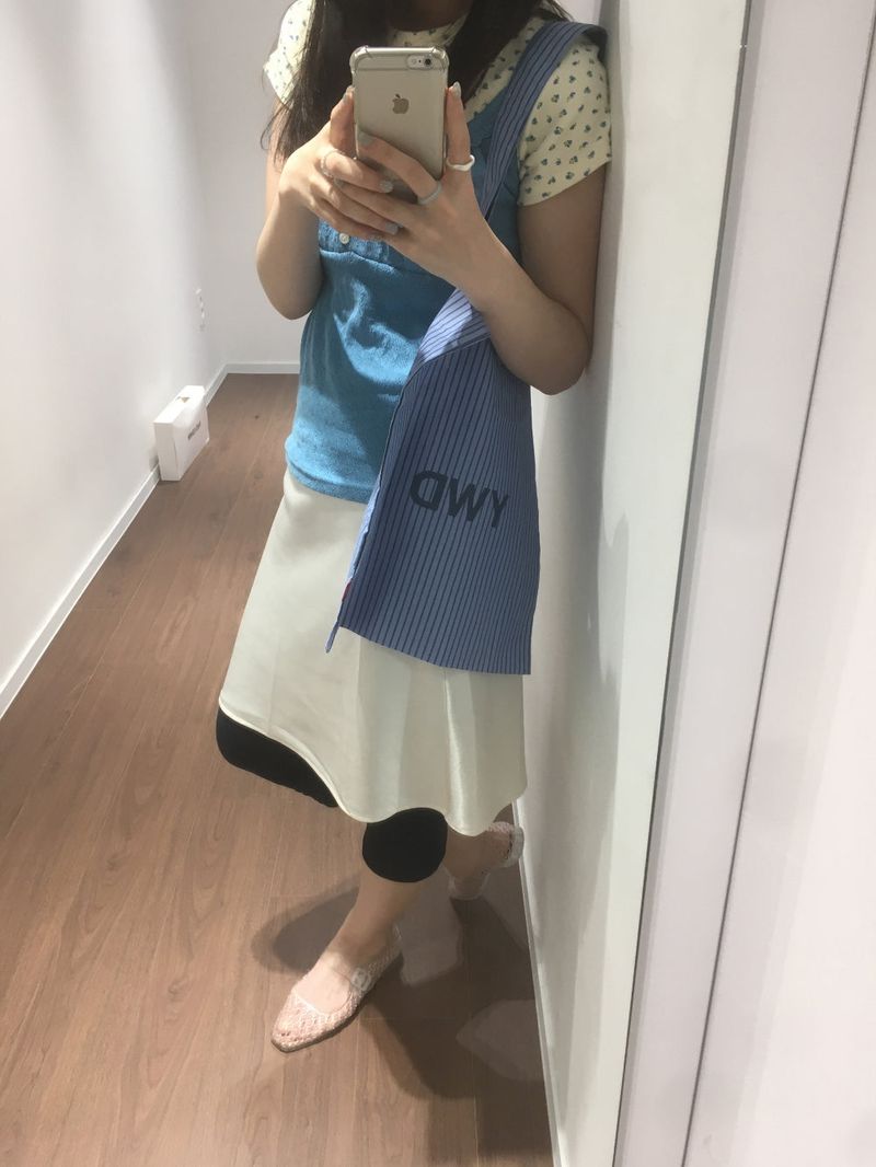 Cité slip midi skirt (5color)