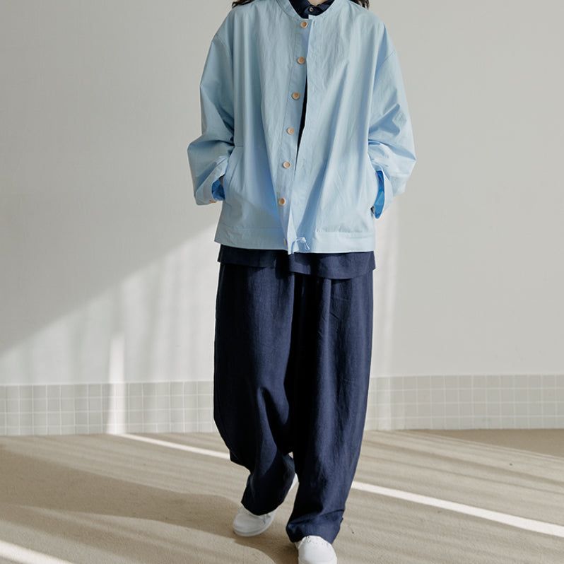 unisex tap pants navy (banding)