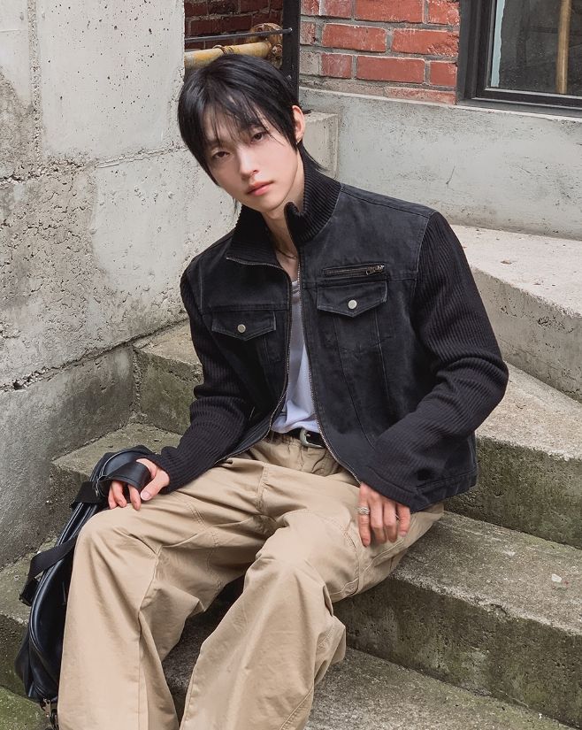 フィールデン プレート ジッパー ワイド パンツ