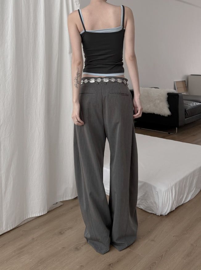 Ashe Pintuck Stripe Slacks