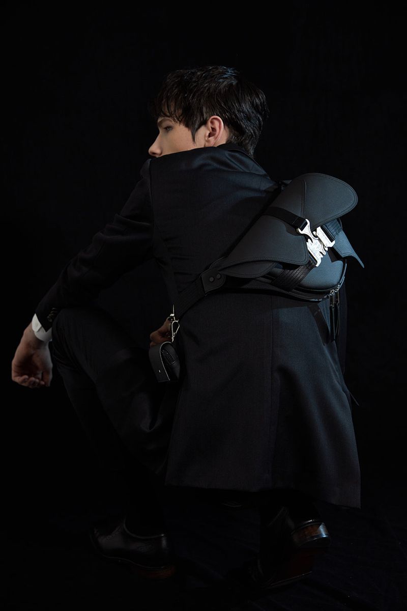 Triple Covered Crow Buckle Bag