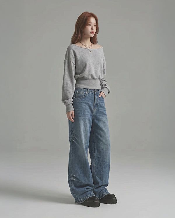 (W's) Side Rivet Denim Pants