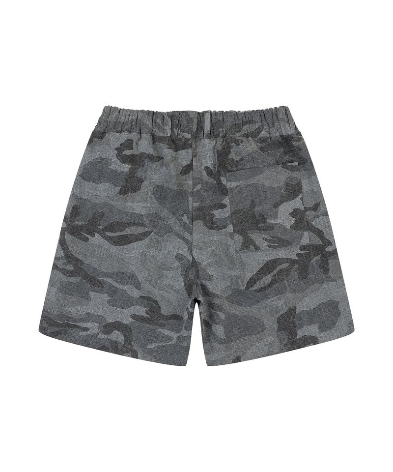 rover camo belted shorts charcoal