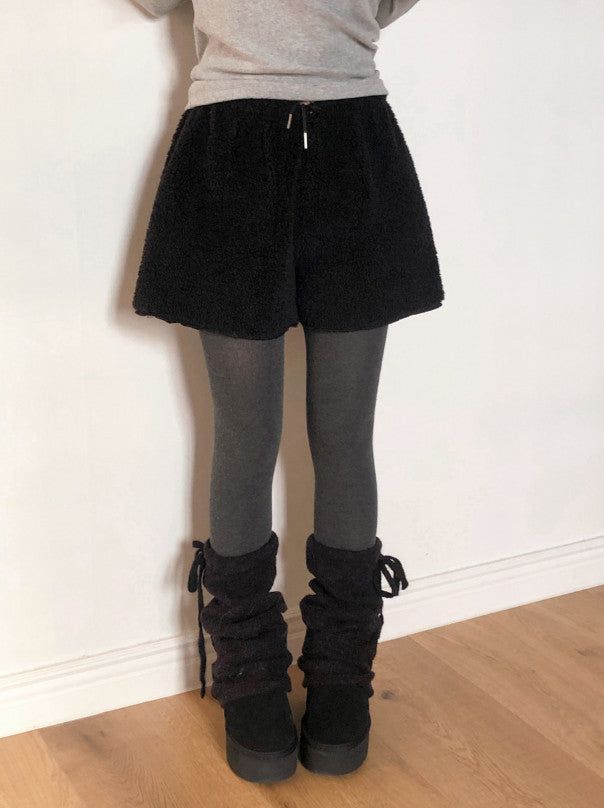 Fluffy Boa Fleece Shorts (3color)