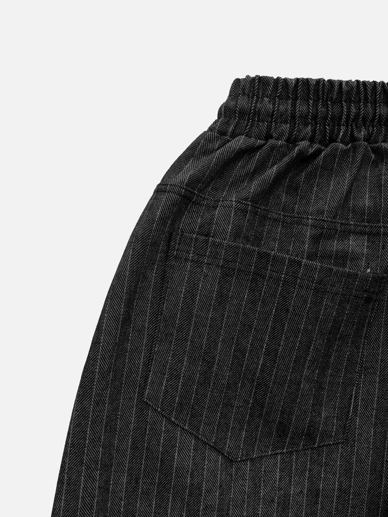 Work Herringbone Non-Fade Curved Denim (2c)