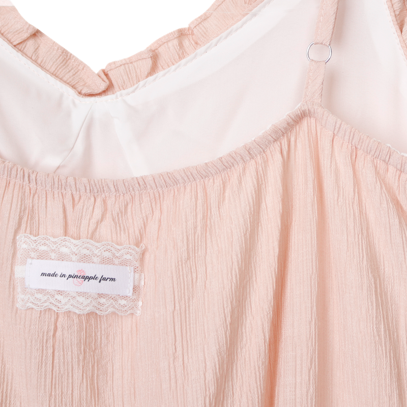 CHIFFON FRILL STRAP DRESS