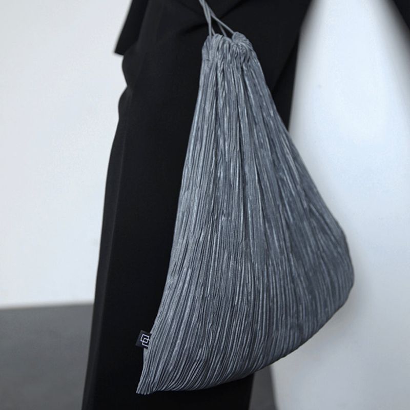 pleats bag (gray)