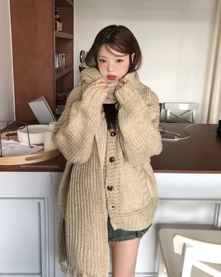 [wool20%] Ellie Bokashi Weaving Muffler