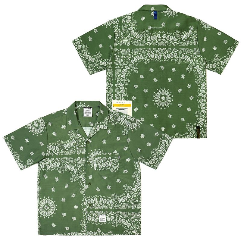 STIGMA（スティグマ）の「23 PAISLEY SHORT SLEEVES SHIRTS KHAKI（Tops）」