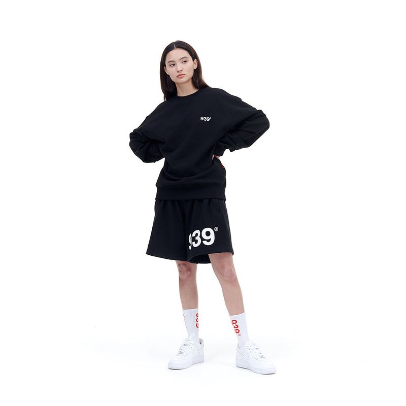 939 LOGO SWEAT SHORTS (BLACK)