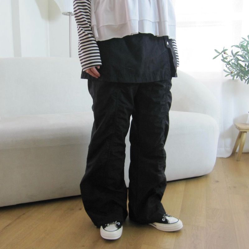 Shirred Skirt Pants