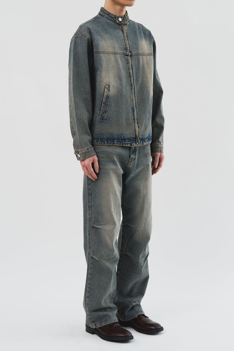 Anti Biker Denim Jacket (3color)