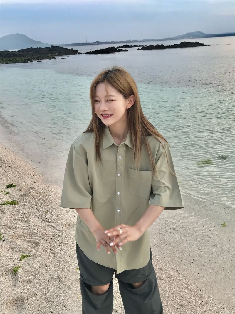 Arco iris（アルコイリス）の「Essential half shirt（Tops）」