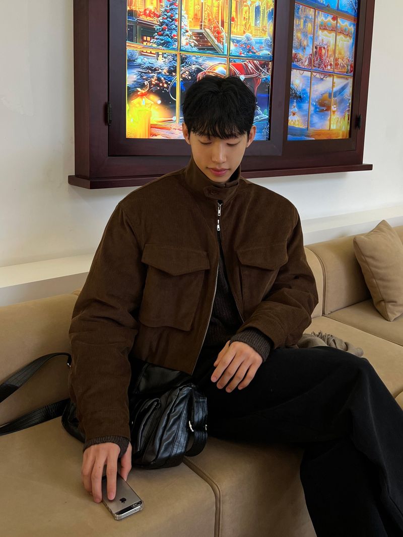 Anvil Corduroy Padded Jacket – M/L (3 Colors)