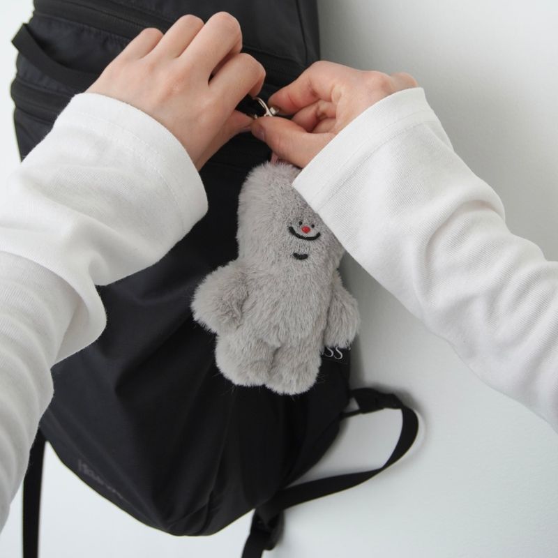 tuteogi gray doll keyring