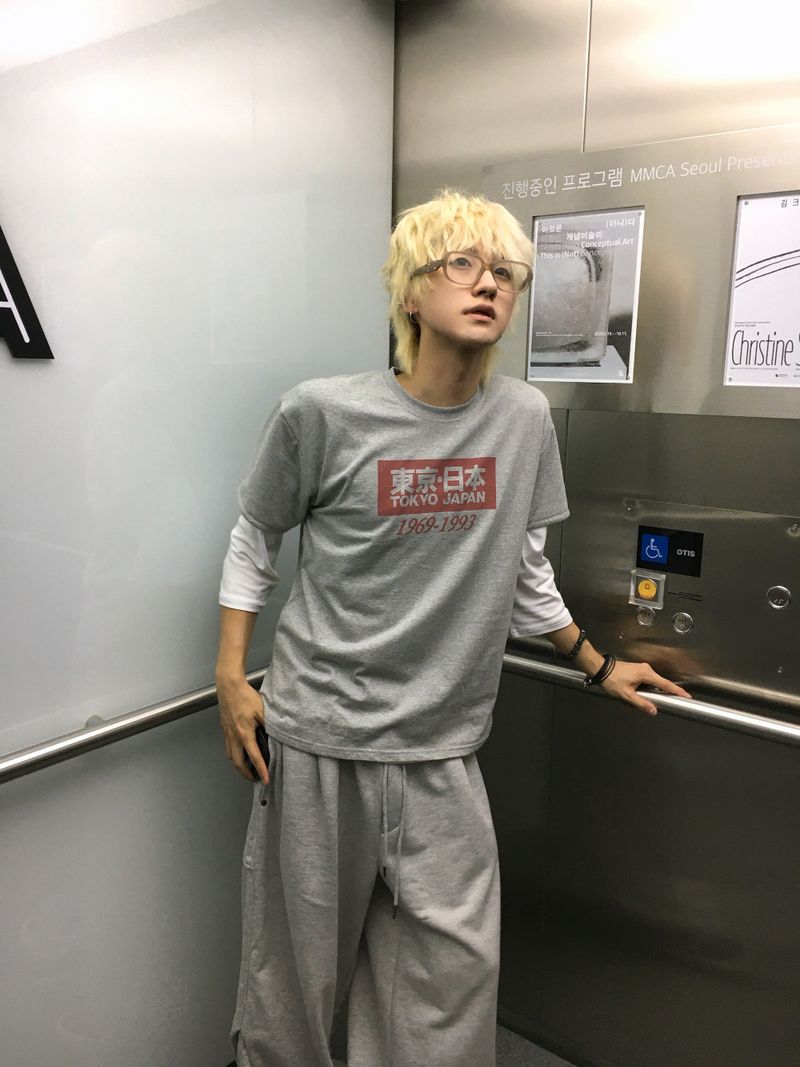 OEN Pintuck Heavy Wide Sweatpants 3C