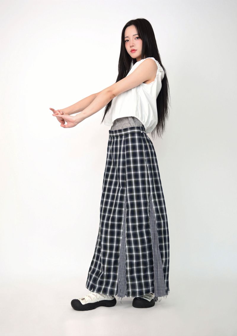 layered banding tank top