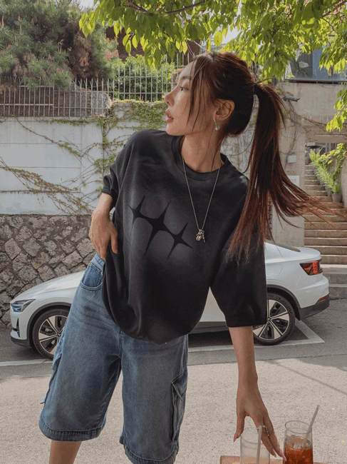 ULAN（ユレン）の「フレッシュ ダーティー ペインティング 半袖（トップス）」