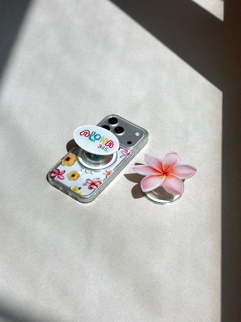(+MAGSAFE VER) ALOHA Clear Jell Hard Case / TREEFORFIVE345