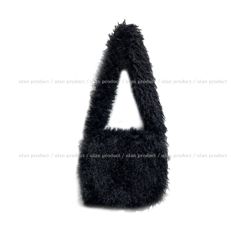 Boucle fur crossbody bag