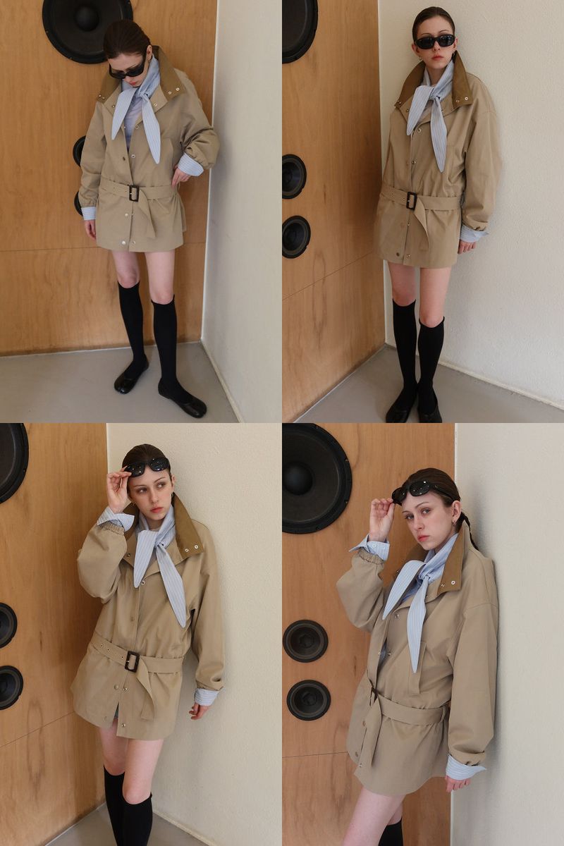 WIND HIGH-NECK JACKET_BEIGE