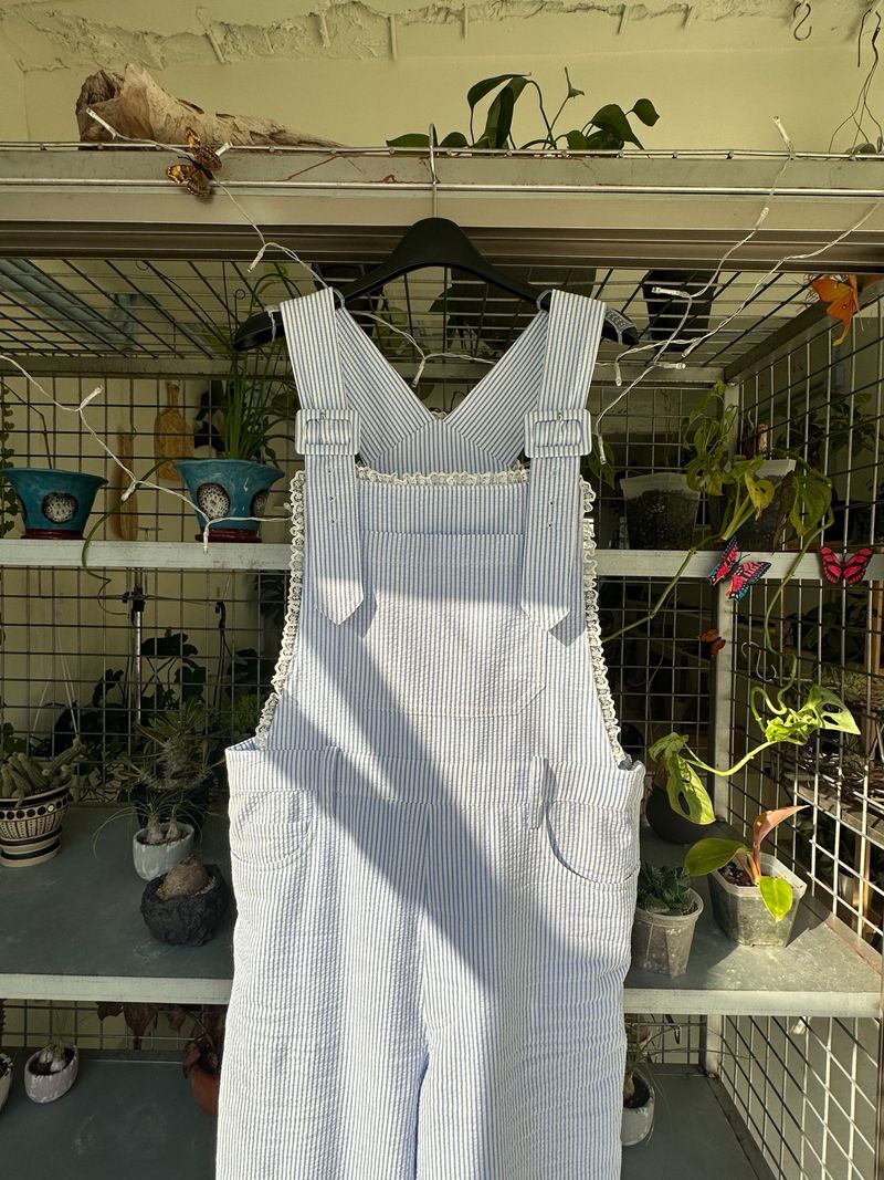 Seersucker overall