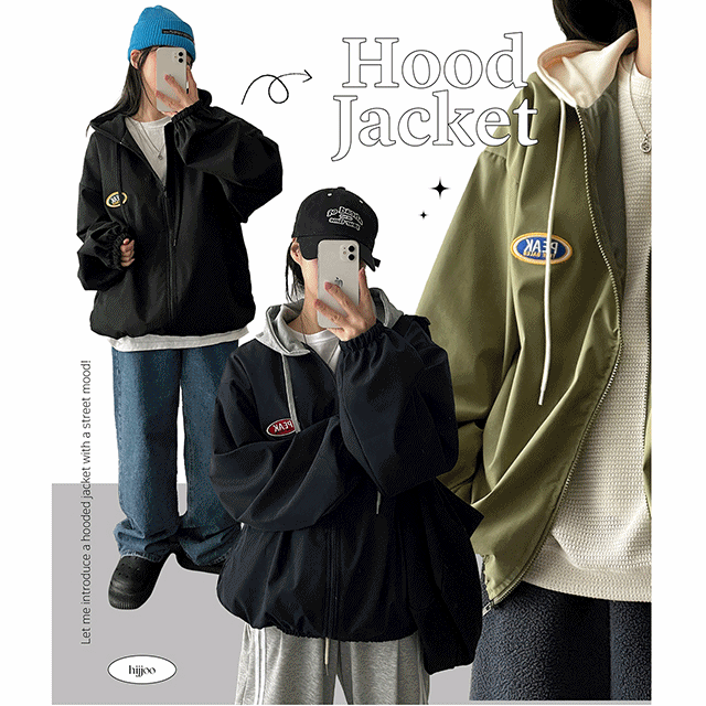 hijjoo（ハイチュー）の「Peak Patch Coloring Hooded Jumper（Jackets/Outerwear）」