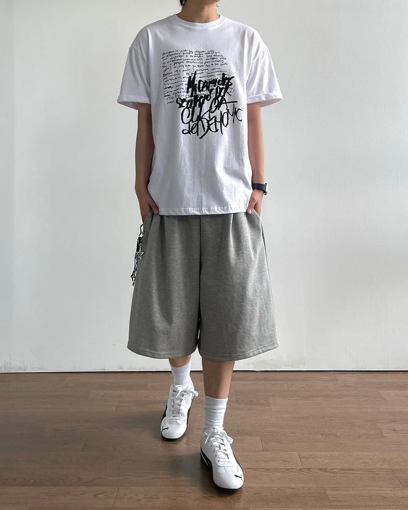 Pencil Printed Short Sleeve Tee