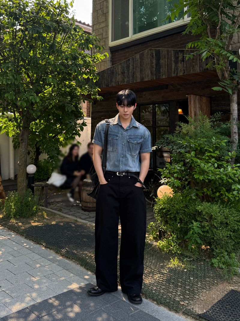 Cotton wide soft balloon pants
