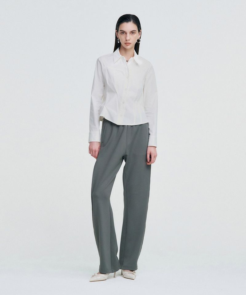 Logo Tape Track Pants _ GREY