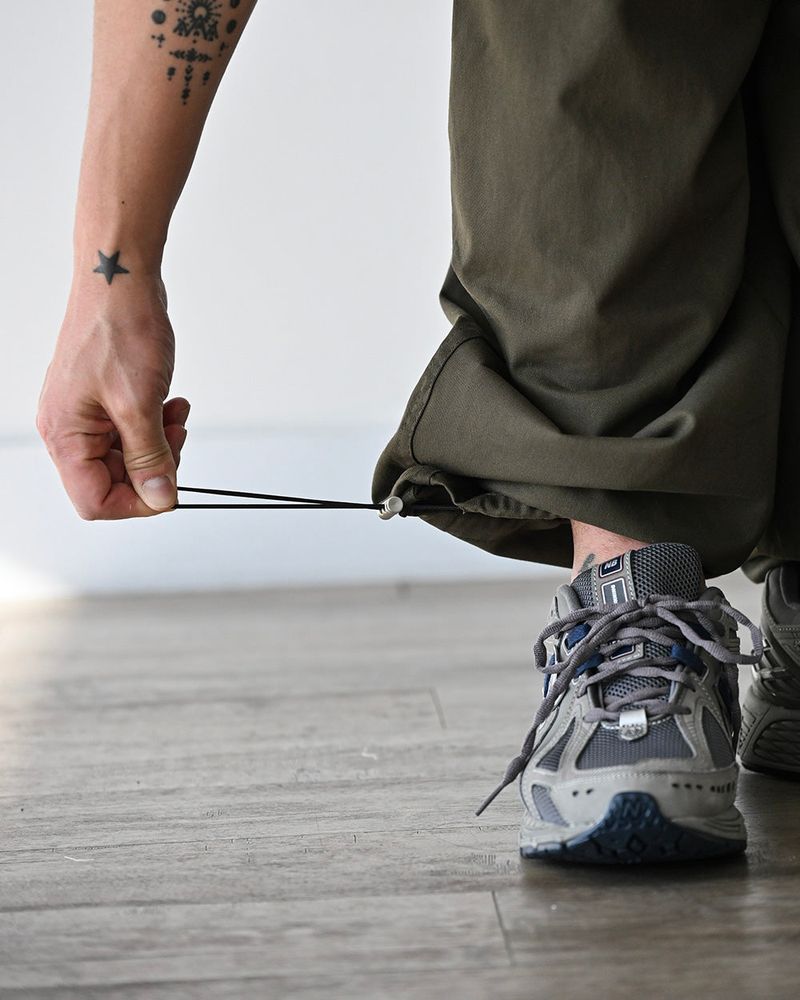 SIO WIDE CARGO PANTS KHK