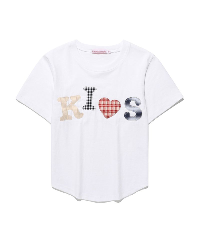 Kims Fresh Cotton Market(キムス フレッシュ コットン マーケット)の「バンピーキスロゴアプリティー White(トップス)」