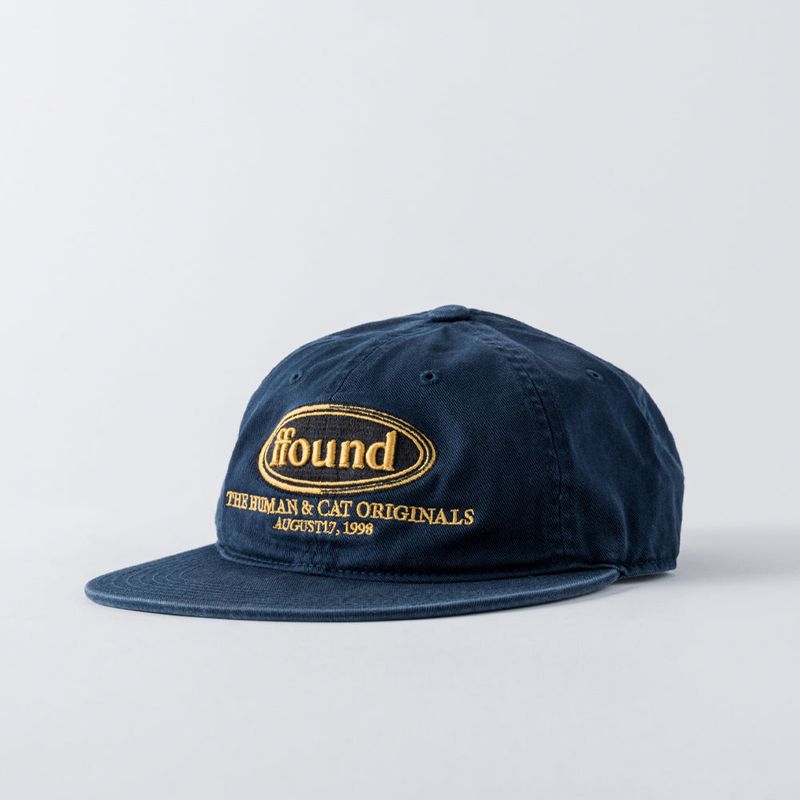 FFOUND WASHED FLAT BRIM CAP / NAVY