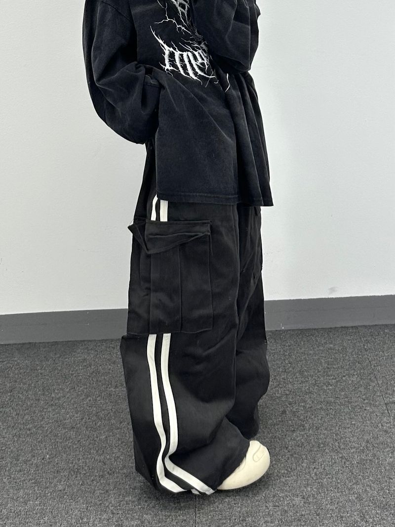 burger cotton track balloon pants