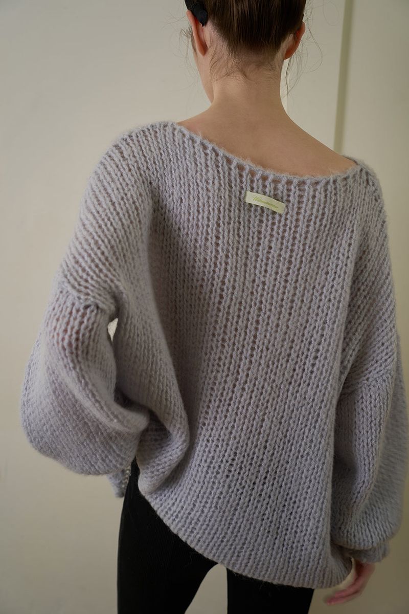 Soft loose knit_skyblue